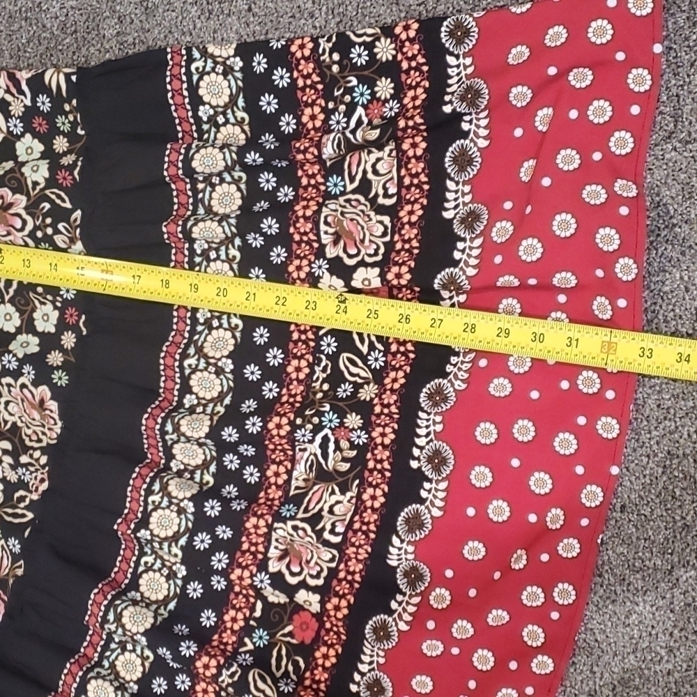 Requirements floral skirt boho midi women sz 12 boho - Picture 7 of 9